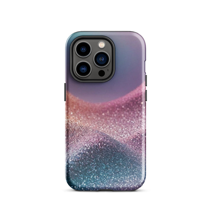 Pastel Glitter Waves Case | iPhone 11 - 16 Pro Max Soft Luxury Shell | Iconskins