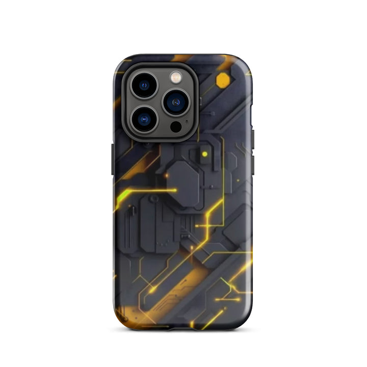 Yellow Circuit Board Case | iPhone 11 - 16 Pro Max Tech Inspired Shell | Iconskins