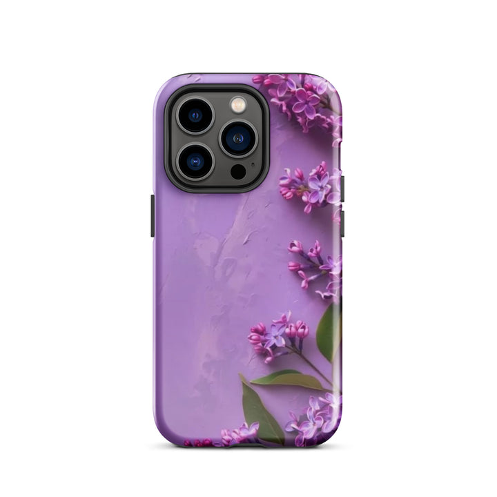 Purple Floral Case | iPhone 11–16 Pro Max Luxury Shell Cover | Iconskins