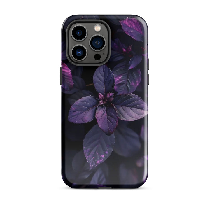 Purple Leaf Pattern | iPhone 11 - 16 Pro Max Nature-Inspired Shell | Iconskins
