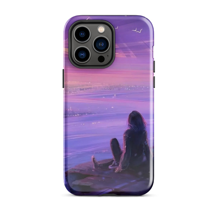 Violet Sunset City Case | iPhone 11 - 16 Pro Max Urban Twilight Shell | Iconskins