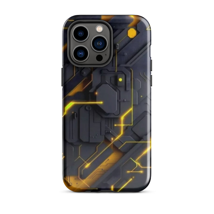 Yellow Circuit Board Case | iPhone 11 - 16 Pro Max Tech Inspired Shell | Iconskins