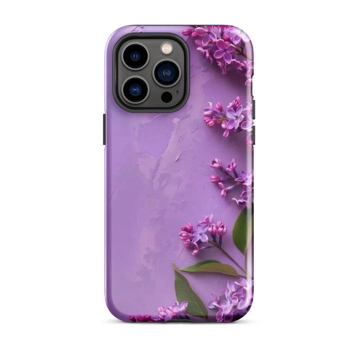 Purple Floral Case | iPhone 11–16 Pro Max Luxury Shell Cover | Iconskins