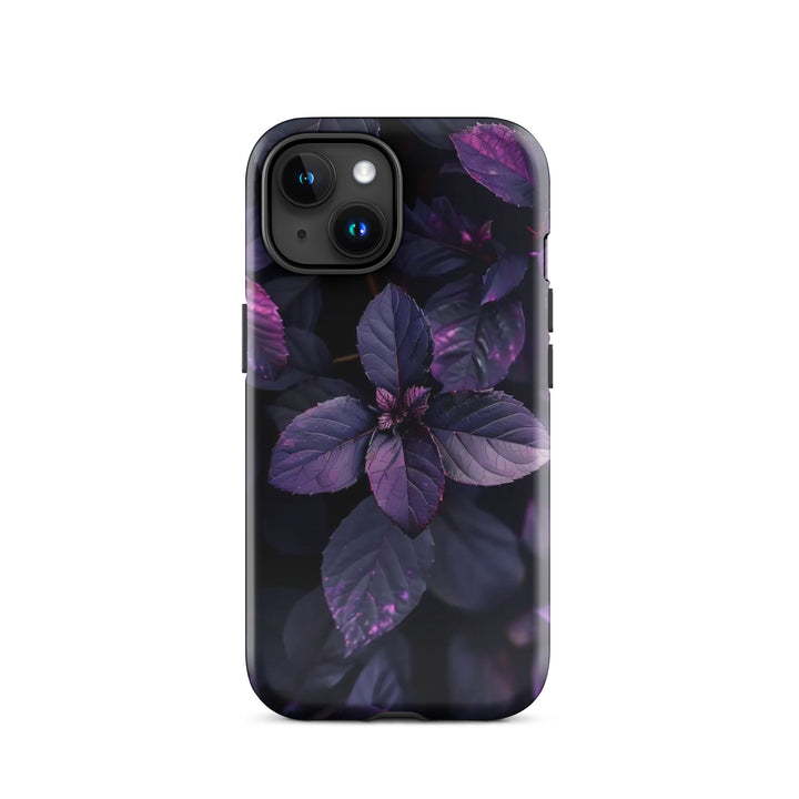 Purple Leaf Pattern | iPhone 11 - 16 Pro Max Nature-Inspired Shell | Iconskins
