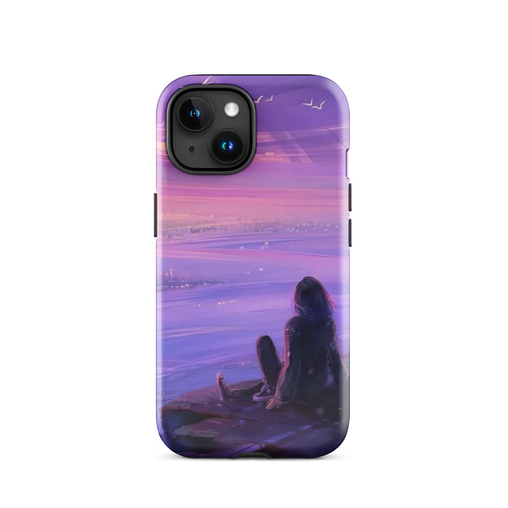 Violet Sunset City Case | iPhone 11 - 16 Pro Max Urban Twilight Shell | Iconskins