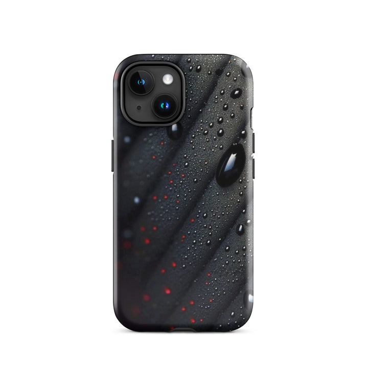 Droplets on Black Case | iPhone 16 Pro Max Sleek Modern Shell | Iconskins