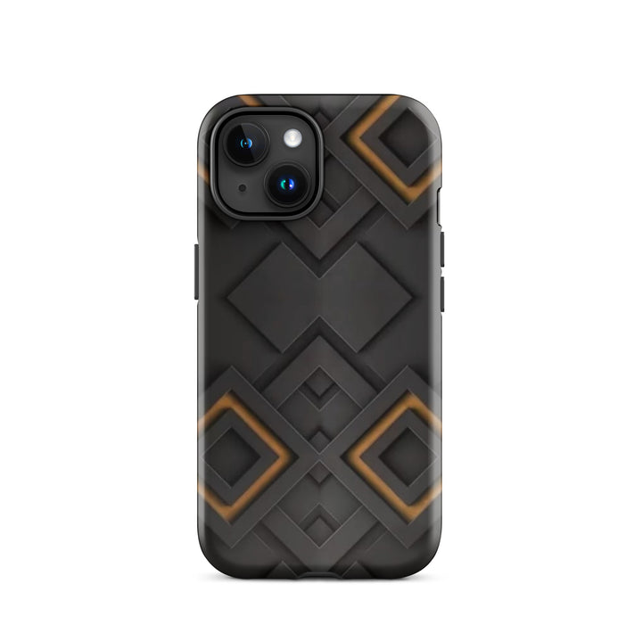 Dark Grey Diamonds | iPhone 11 - 16 Pro Max Elegant Geometric Shell | Iconskins