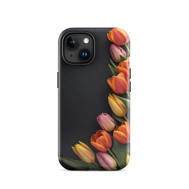 Side Tulips Arrangement | iPhone 11 -16 Pro Max Modern Floral Shell | Iconskins