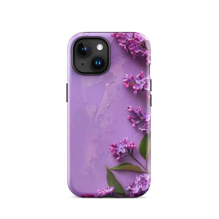 Purple Floral Case | iPhone 11–16 Pro Max Luxury Shell Cover | Iconskins