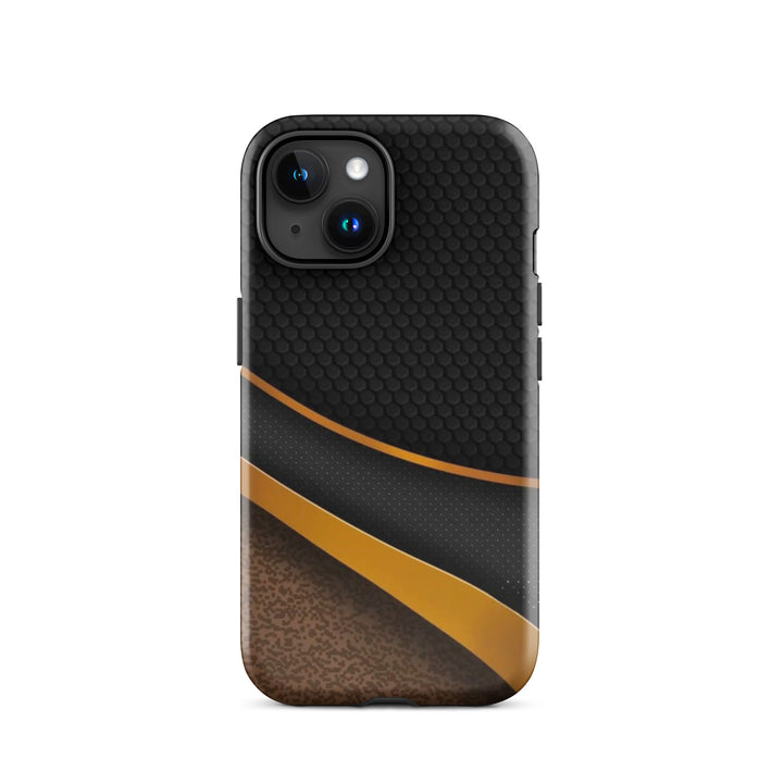 Textured Gold & Black Case | iPhone 16 Pro Max Shell | Icon Skins