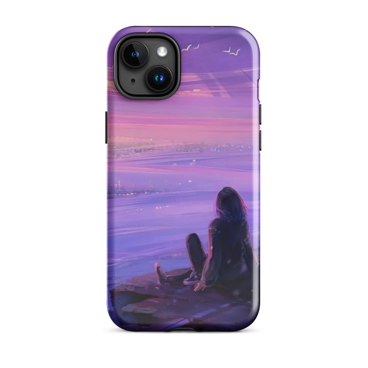 Violet Sunset City Case | iPhone 11 - 16 Pro Max Urban Twilight Shell | Iconskins