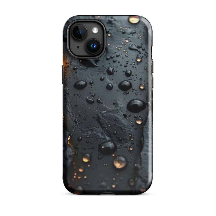 Textured Raindrop Case | iPhone 11 - 16 Pro Max Nature Inspired Shell | Iconskins