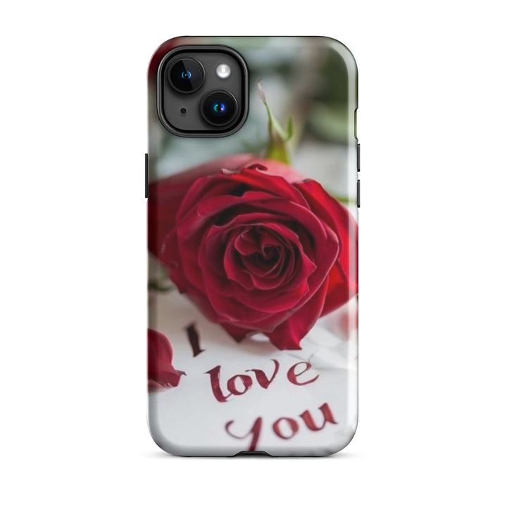 Red Rose Love Case | iPhone 11 -16 Pro Max Romantic Floral Shell | Iconskins