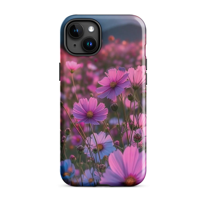 Cosmic Bloom Shield Case | iPhone 11–16 Pro Max Galaxy Floral Shell | Iconskins