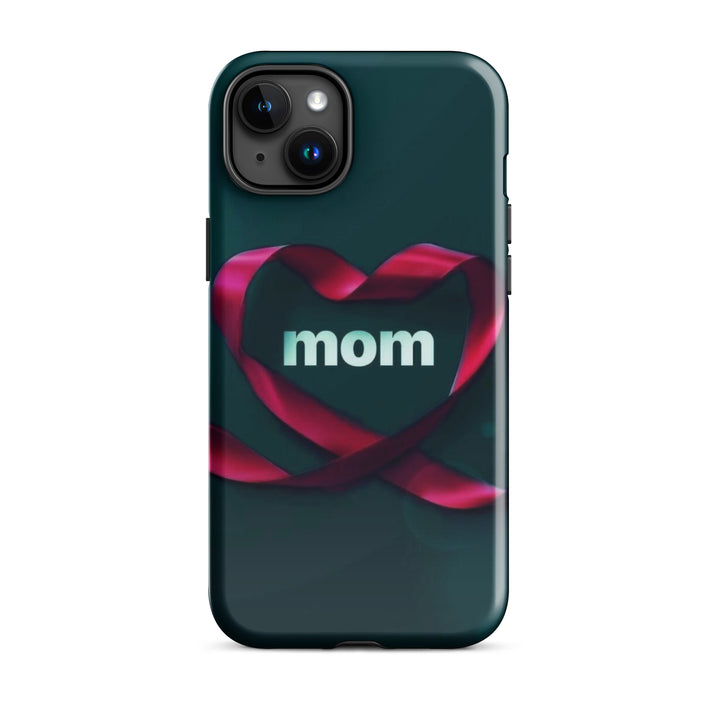 Mom Ribbon Heart Case | iPhone 11 - 16 Pro Max Shell | Icon Skins