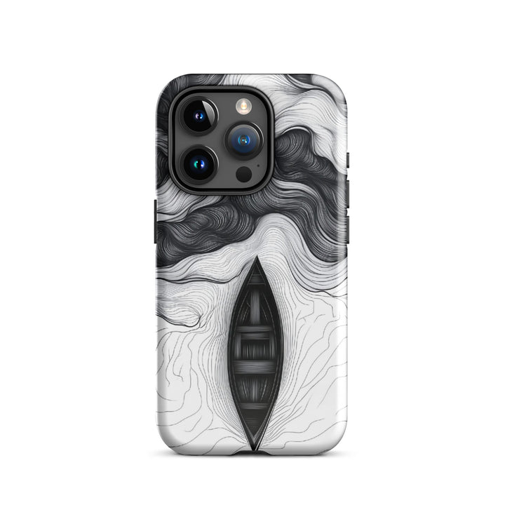 Ocean Boat Abstract Case | iPhone 11 - 16 Pro Max Nautical Art Shell | Icon Skins