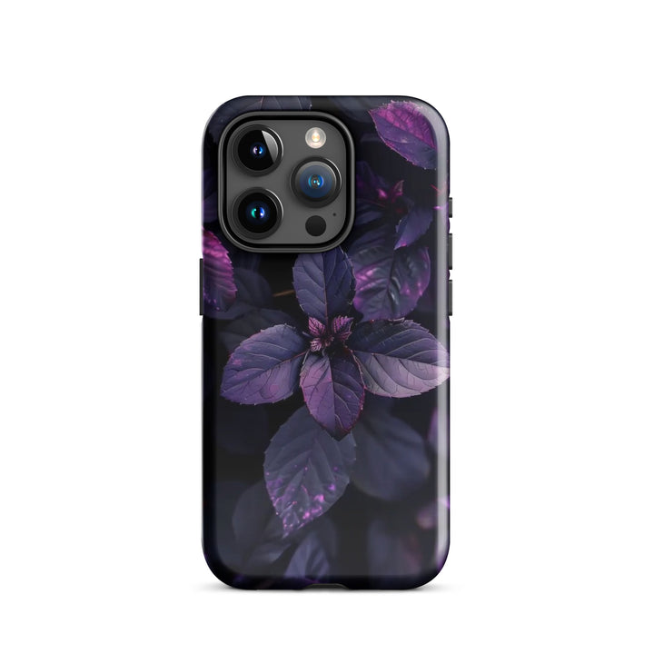 Purple Leaf Pattern | iPhone 11 - 16 Pro Max Nature-Inspired Shell | Iconskins