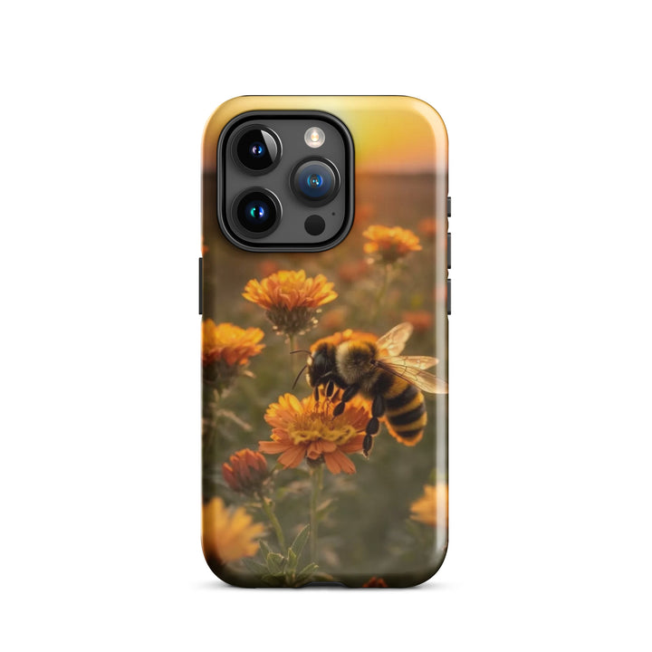 Bumblebee Flower Case | iPhone 11 - 16 Pro Max Nature-Inspired Shell | Iconskins