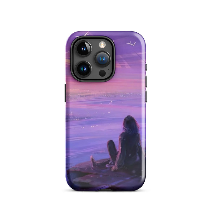 Violet Sunset City Case | iPhone 11 - 16 Pro Max Urban Twilight Shell | Iconskins