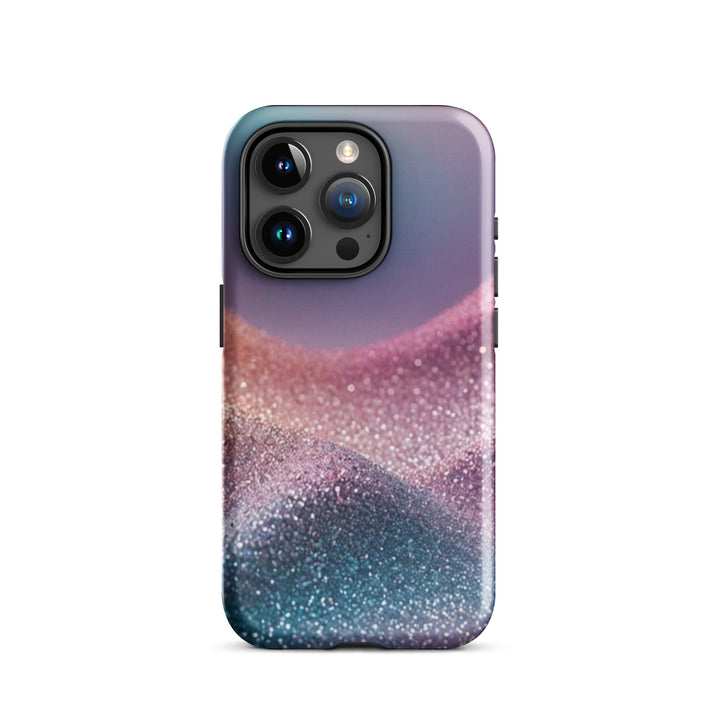 Pastel Glitter Waves Case | iPhone 11 - 16 Pro Max Soft Luxury Shell | Iconskins
