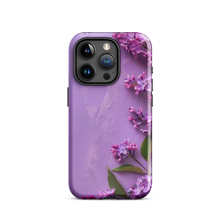 Purple Floral Case | iPhone 11–16 Pro Max Luxury Shell Cover | Iconskins
