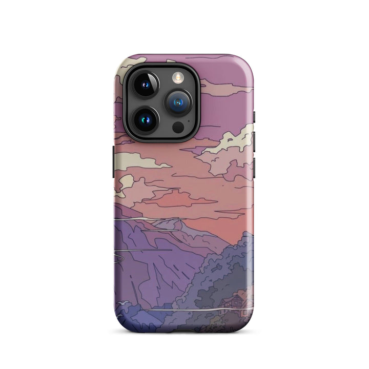 Cartoon Valley Sunset Case | iPhone 16 Pro Max Shell | Icon Skins