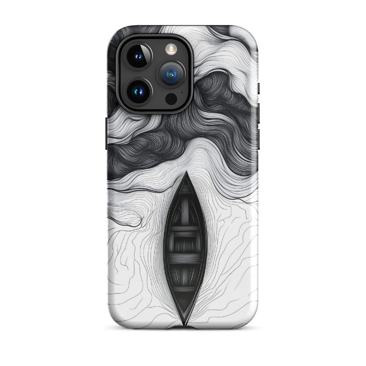 Ocean Boat Abstract Case | iPhone 11 - 16 Pro Max Nautical Art Shell | Icon Skins