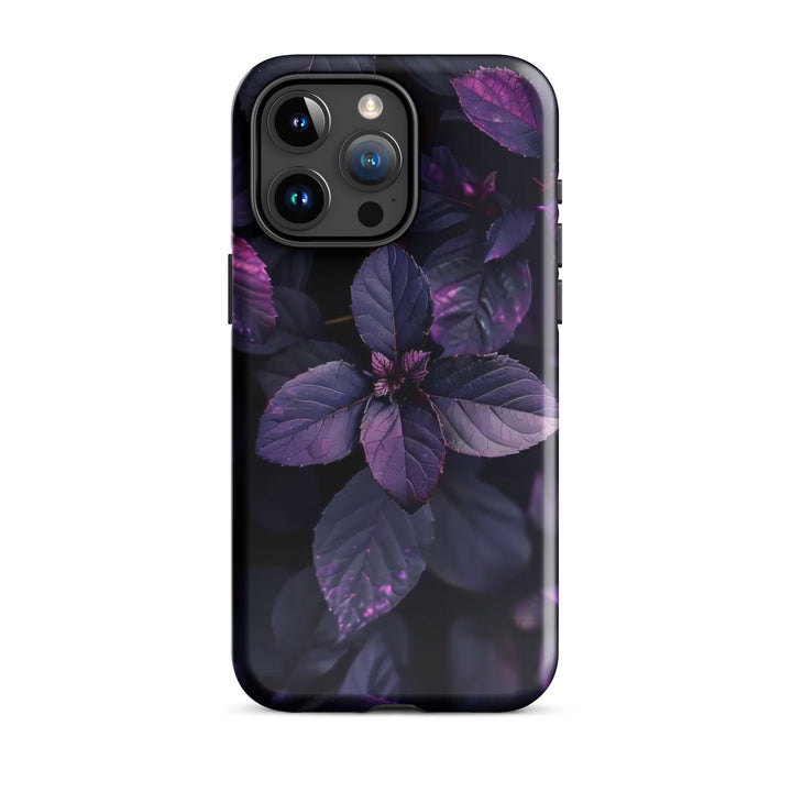 Purple Leaf Pattern | iPhone 11 - 16 Pro Max Nature-Inspired Shell | Iconskins