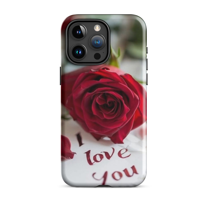 Red Rose Love Case | iPhone 11 -16 Pro Max Romantic Floral Shell | Iconskins