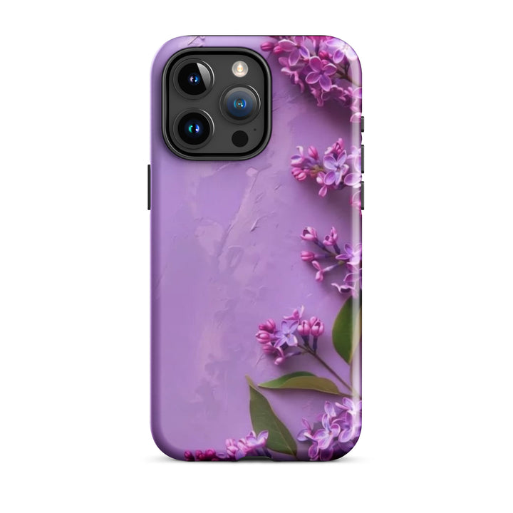 Purple Floral Case | iPhone 11–16 Pro Max Luxury Shell Cover | Iconskins