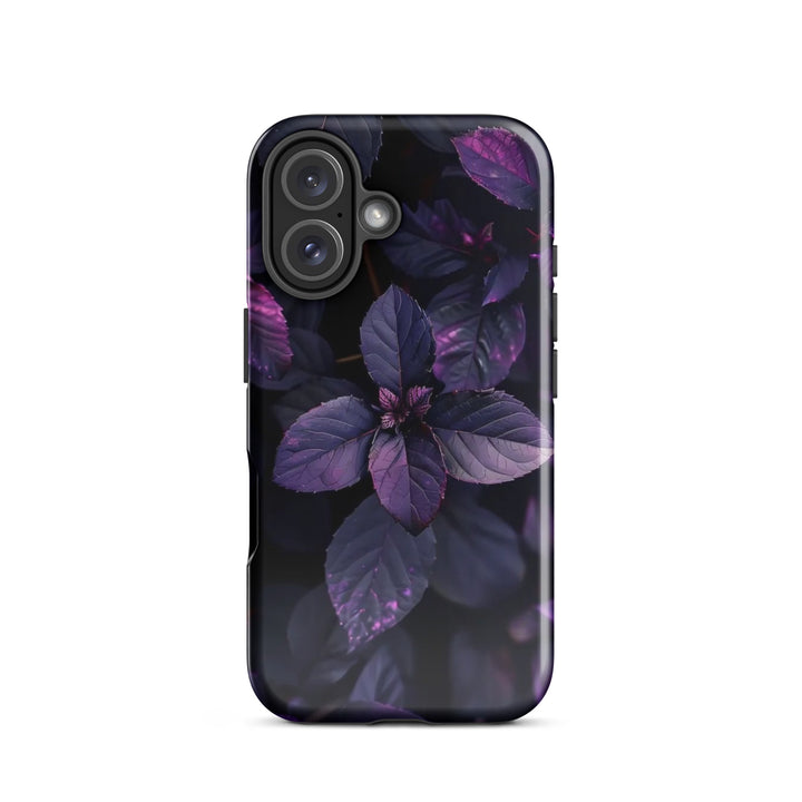 Purple Leaf Pattern | iPhone 11 - 16 Pro Max Nature-Inspired Shell | Iconskins
