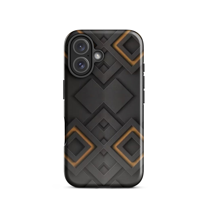 Dark Grey Diamonds | iPhone 11 - 16 Pro Max Elegant Geometric Shell | Iconskins