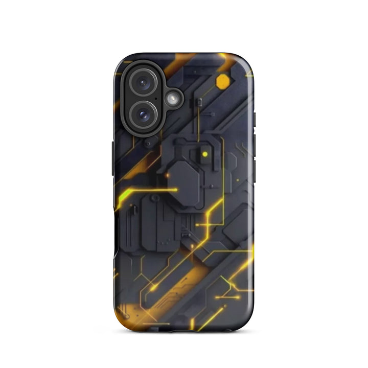 Yellow Circuit Board Case | iPhone 11 - 16 Pro Max Tech Inspired Shell | Iconskins