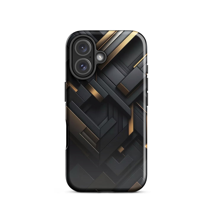 Abstract Gold and Black | iPhone 16 Pro Max Elegant Designer Shell | Iconskins