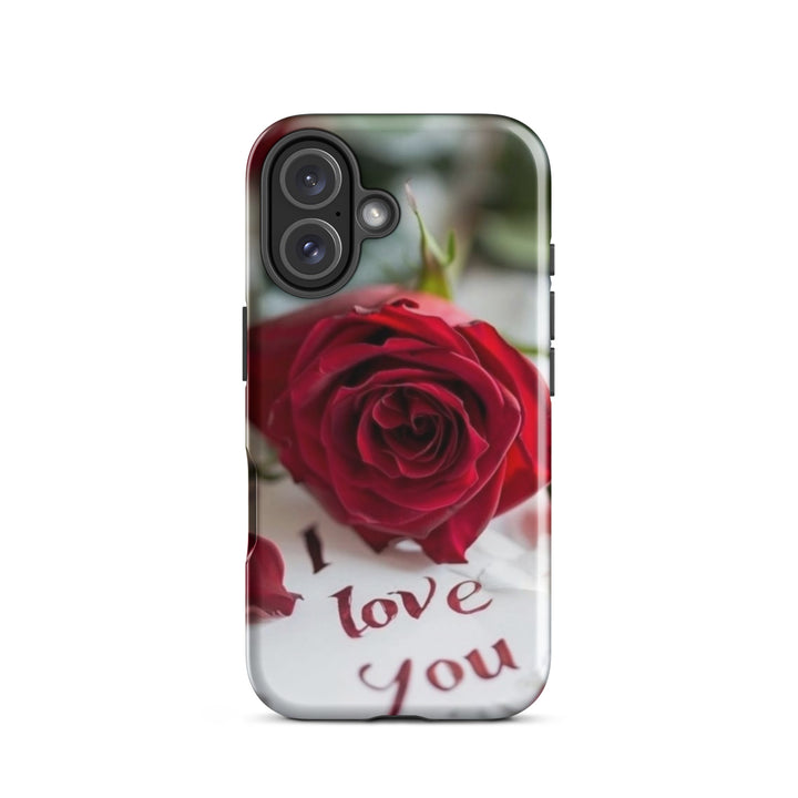 Red Rose Love Case | iPhone 11 -16 Pro Max Romantic Floral Shell | Iconskins