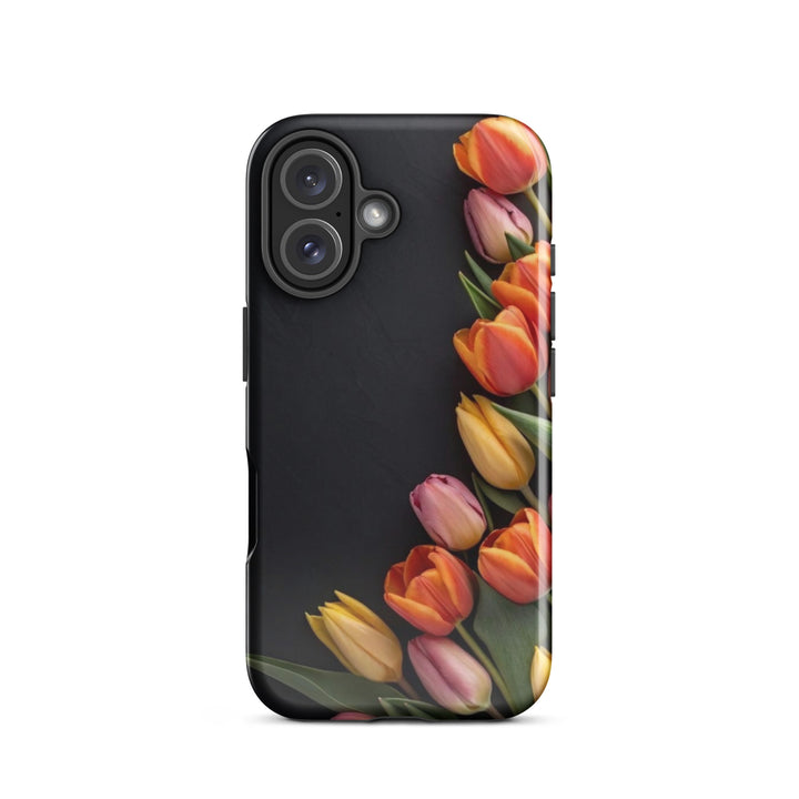 Side Tulips Arrangement | iPhone 11 -16 Pro Max Modern Floral Shell | Iconskins