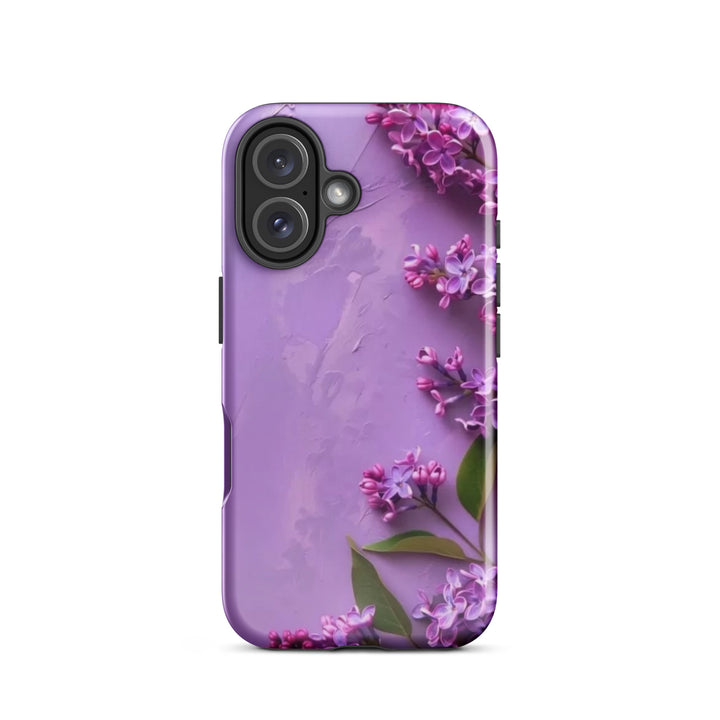 Purple Floral Case | iPhone 11–16 Pro Max Luxury Shell Cover | Iconskins