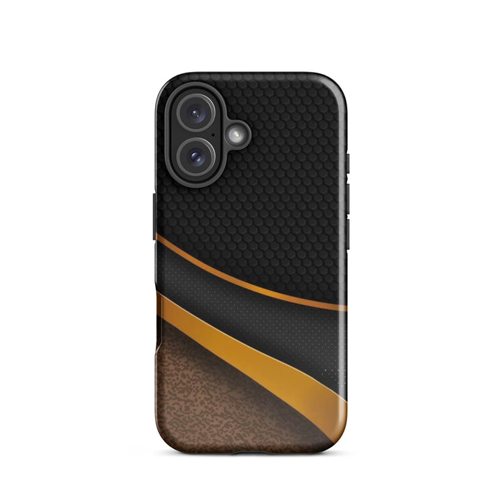 Textured Gold & Black Case | iPhone 16 Pro Max Shell | Icon Skins