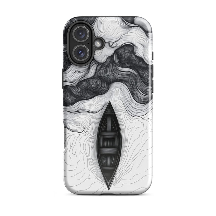 Ocean Boat Abstract Case | iPhone 11 - 16 Pro Max Nautical Art Shell | Icon Skins