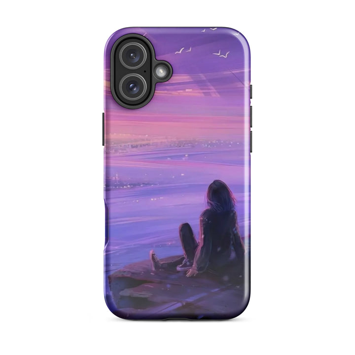 Violet Sunset City Case | iPhone 11 - 16 Pro Max Urban Twilight Shell | Iconskins
