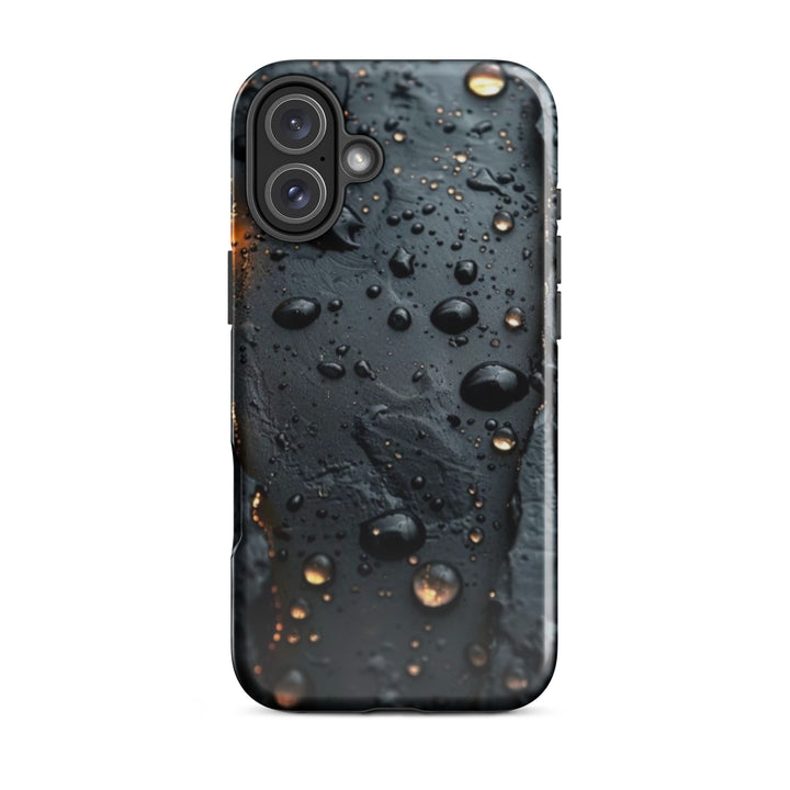 Textured Raindrop Case | iPhone 11 - 16 Pro Max Nature Inspired Shell | Iconskins
