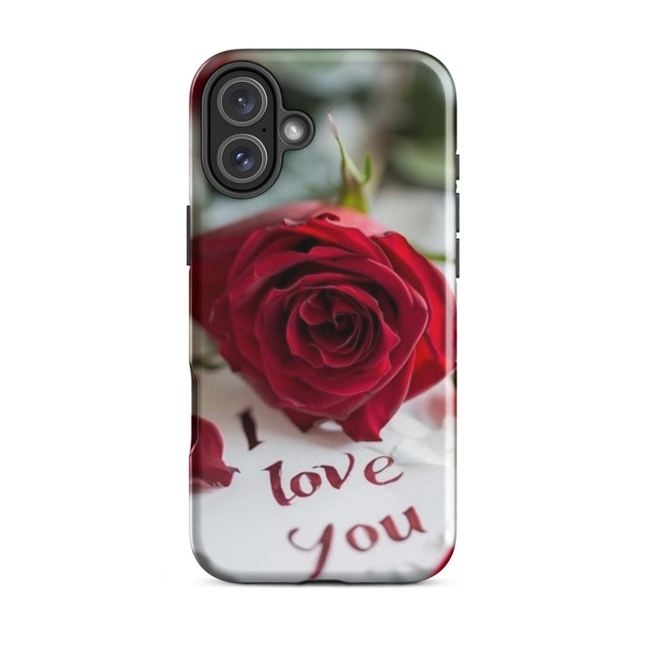Red Rose Love Case | iPhone 11 -16 Pro Max Romantic Floral Shell | Iconskins