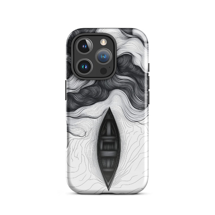 Ocean Boat Abstract Case | iPhone 11 - 16 Pro Max Nautical Art Shell | Icon Skins