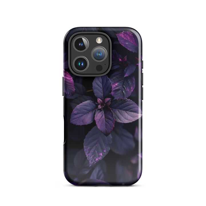 Purple Leaf Pattern | iPhone 11 - 16 Pro Max Nature-Inspired Shell | Iconskins