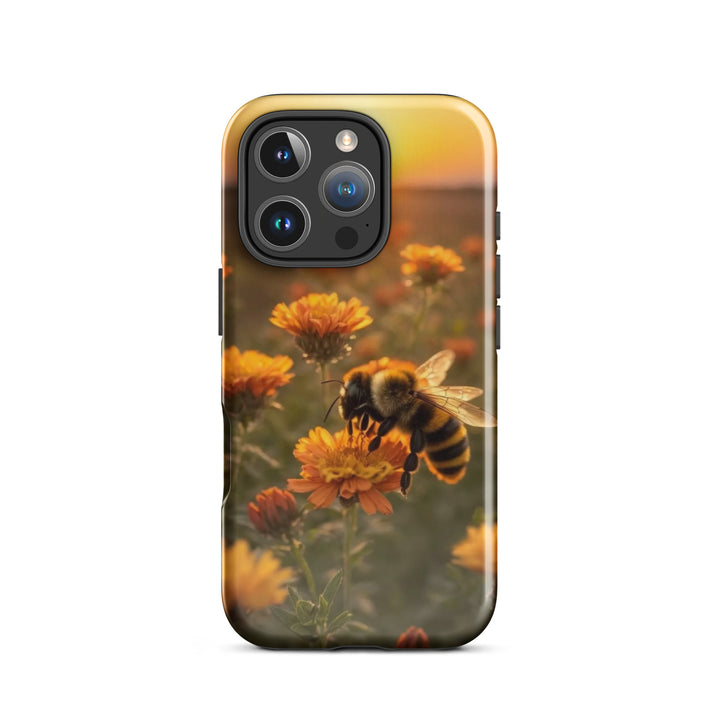 Bumblebee Flower Case | iPhone 11 - 16 Pro Max Nature-Inspired Shell | Iconskins