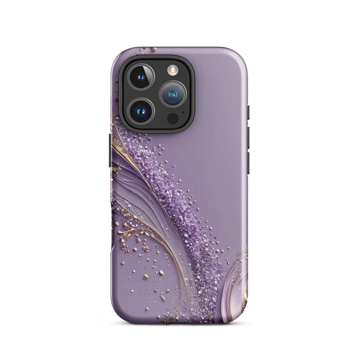 Elegant Violet Glitter Case | iPhone 16 Pro Max Luxury Sparkle Shell | Iconskins