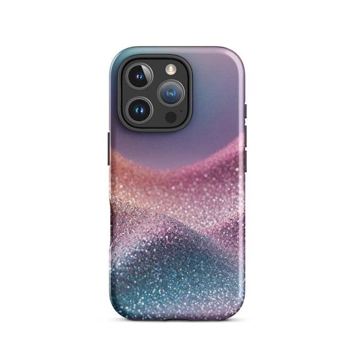 Pastel Glitter Waves Case | iPhone 11 - 16 Pro Max Soft Luxury Shell | Iconskins