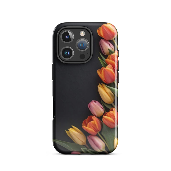 Side Tulips Arrangement | iPhone 11 -16 Pro Max Modern Floral Shell | Iconskins