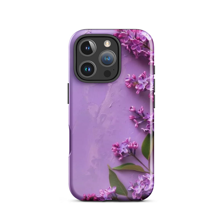 Purple Floral Case | iPhone 11–16 Pro Max Luxury Shell Cover | Iconskins