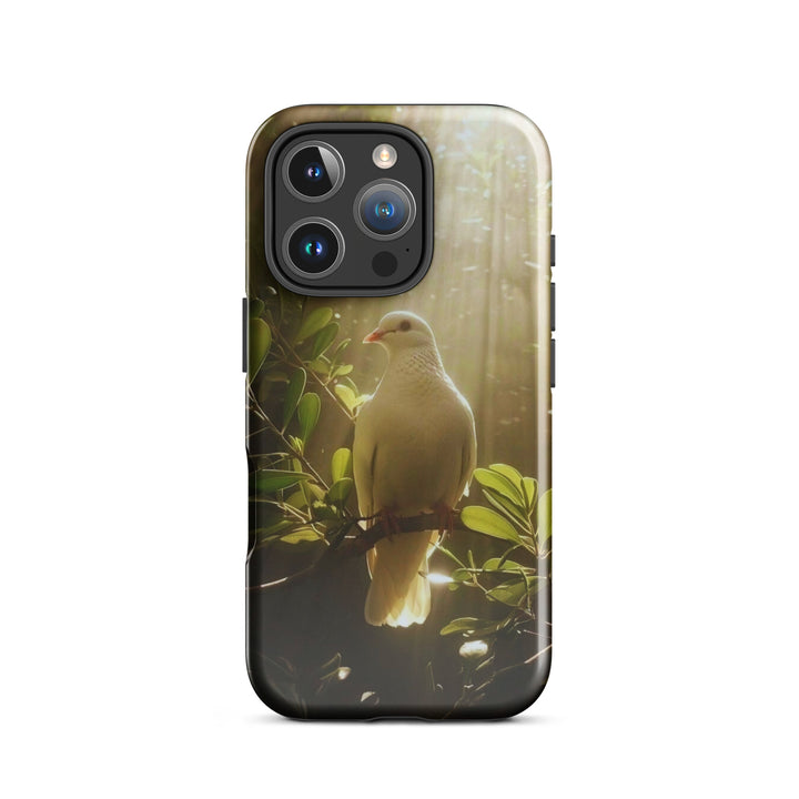 White Dove Sunlight Case | iPhone 11 - 16 Pro Max Peaceful Shell | Icon Skins